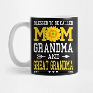 Blessed To Be Called Mom Grandma Great Grandma Mothers Day Mug